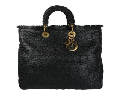 Ltd Edition Braided Large Lady Dior, front view